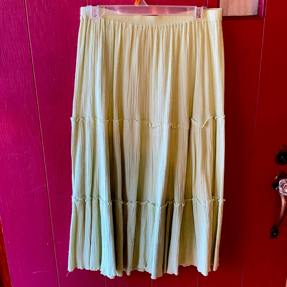 Key Lime Tiered Skirt